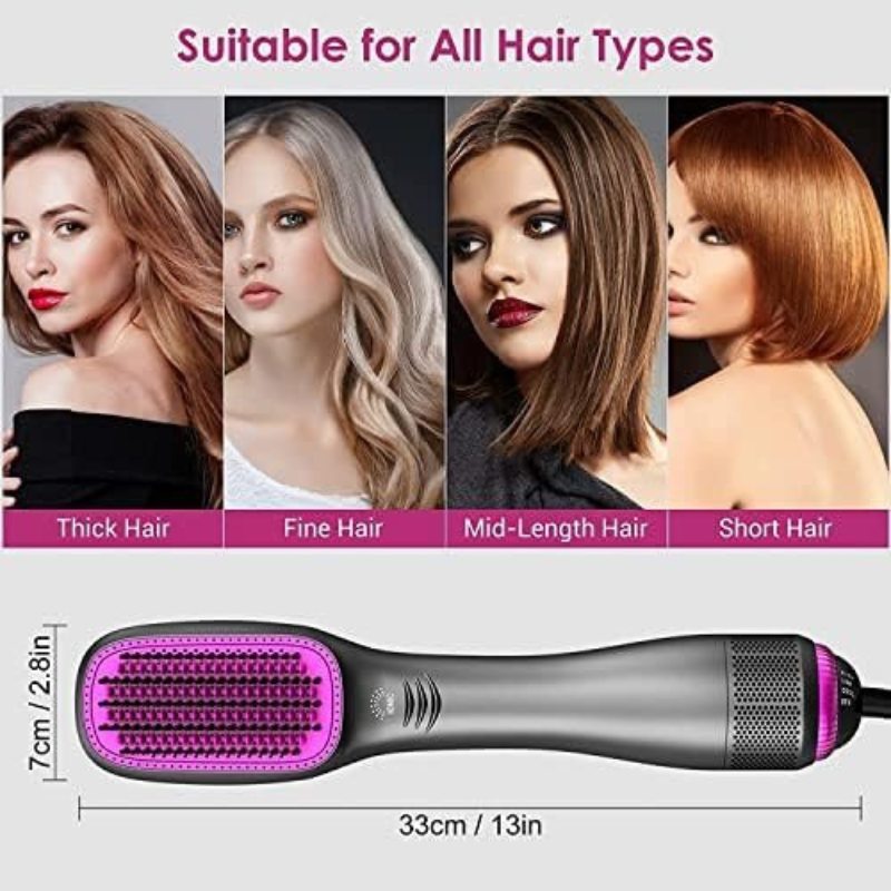 Hair Dryer, Straighter and Styler Brush